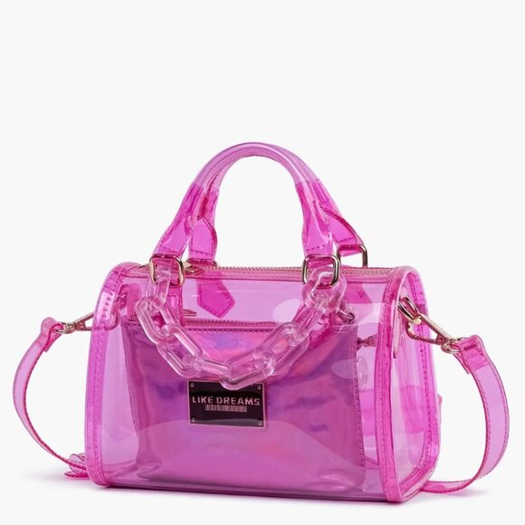 LIKE DREAMS Handbags - Like Dreams - Crystal Mini Clear Hologram Crossbody (NWT)
